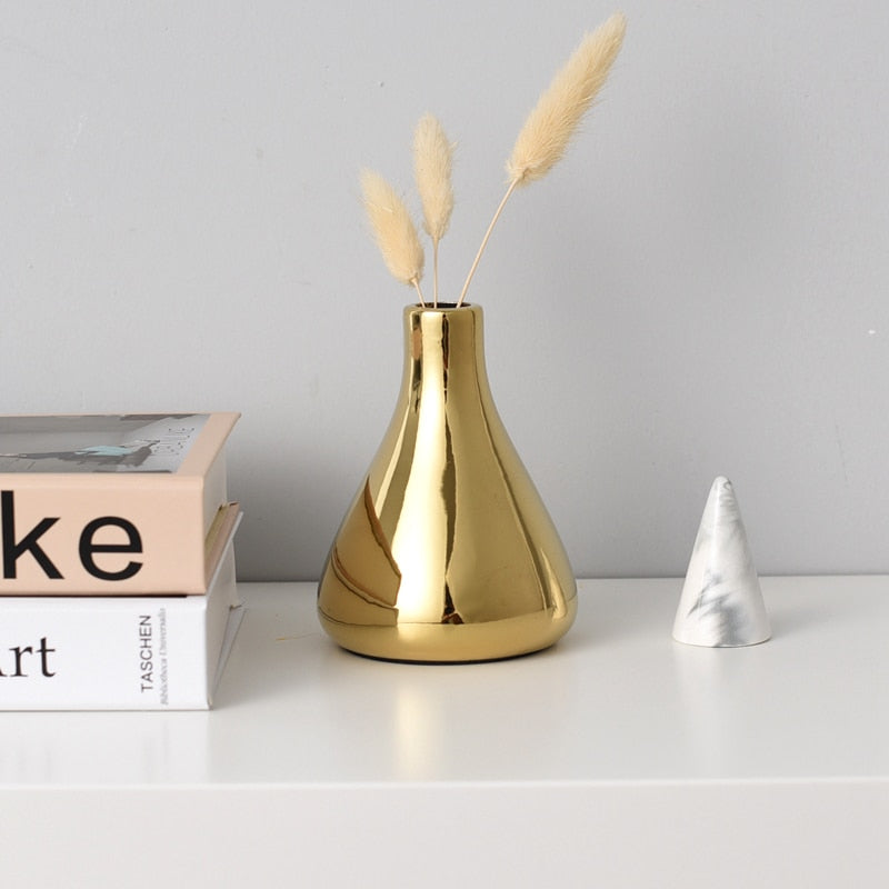 Gold Plated Vases