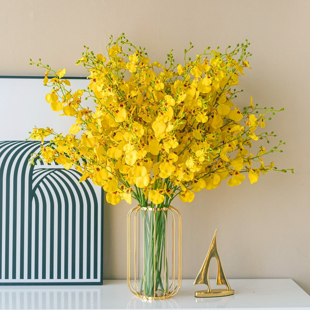 Nordic Golden Glass Hydroponic Vase