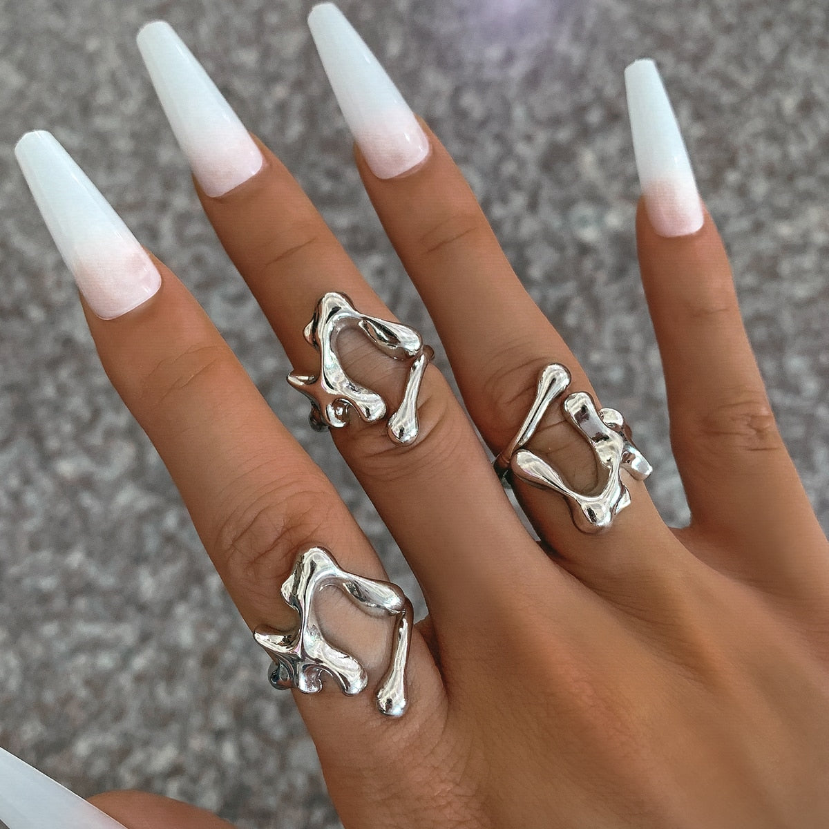 Liquid Metal Drop Geometric Ring