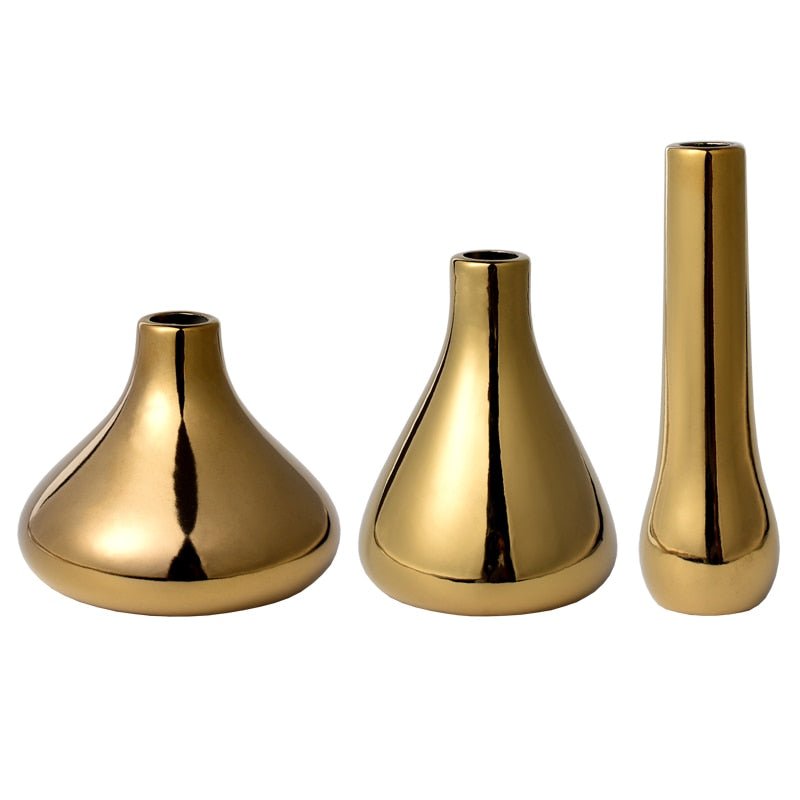 Gold Plated Vases