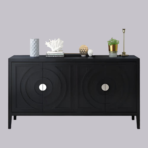 black vintage sideboard