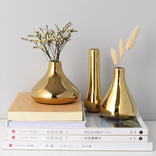 Gold Plated Vases