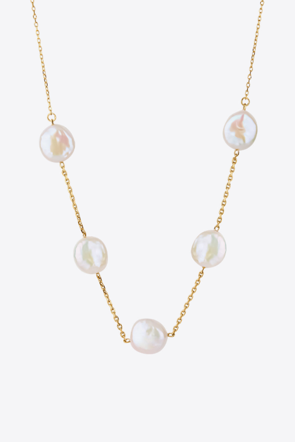 Freshwater Pearl Stainless Steel Necklace